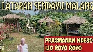 LATARAN SENDAYU MALANG  Warung prasmanan menu ndeso  View alam pedesaan [upl. by Boarer861]