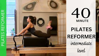 quotRESISTquot FULL BODY REFORMER PILATES  40 Min  Intermediate Level [upl. by Yasibit]