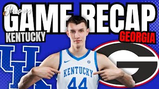 Kentucky vs Georgia Game Recap [upl. by Sordnaxela385]