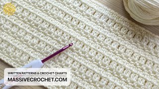 This Crochet Pattern for Beginners is SPLENDID 😍 ✅ SUPER EASY amp UNIQUE Crochet Stitch for Blanket [upl. by Niahs940]