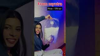 White shirt from Myntra only 179 rs  myntra   white shirt  shortsvideo fashion guri13 [upl. by Shalne341]