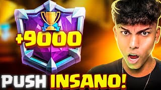 ÚLTIMO DIA DE TEMPORADA COM 9K  PUSH INSANO EM BUSCA DO TOPO NO CLASH ROYALE [upl. by Hertz]