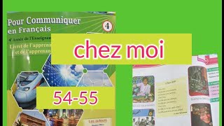 pour communiquer en français 4aep page 54 55 la poésie chez moi [upl. by Eziechiele]