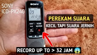 Rekomendasi Voice Recorder Sony ICDPX240 [upl. by Nnahgaem583]