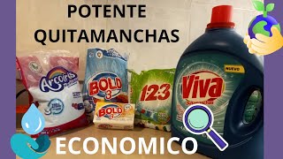 POTENTE QUITAMANCHAS ECONÓMICO PARA ROPA BLANCA Y DE COLOR 👍💧 [upl. by Ennayr]