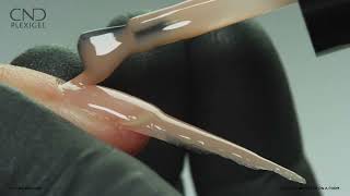 CND PLEXIGEL Builder Colors  How to make a Stiletto Nail [upl. by Anahir]