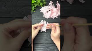 EASY Crepe Paper Flowers Crepe Paper Decorations shorts [upl. by Ahsemac]