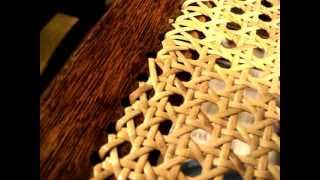 Chair Caning Tips  Making Fish Heads [upl. by Vandyke]