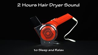 Hair Dryer Sound 5 Static  2 Hours White Noise to Sleep and Relax [upl. by Nenney]