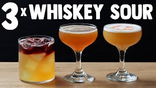 3 x simple WHISKEY SOUR variations [upl. by Gherardo]