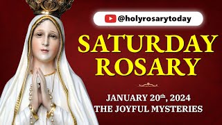 SATURDAY HOLY ROSARY ❤️ JANUARY 20 2024 ❤️ JOYFUL MYSTERIES OF THE ROSARY VIRTUAL holyrosarytoday [upl. by Nelle192]