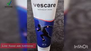 Vestige Vascare Insta Relief Cream Pain Relief Cream [upl. by Lucey988]