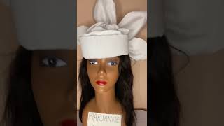 Zara cap with fan back design Aso oke DIY fashion headwear [upl. by Astrix]