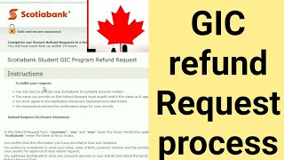 GIC refund full process for canada student [upl. by Pauli554]