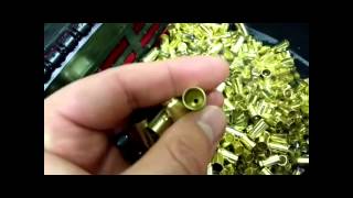 Wet cleaning brass with stainless steel pins [upl. by Aloek272]