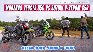 2023 MODENAS VERSYS 650 vs SUZUKI VSTROM 650  KLKTN SAPE KALAH PAYUNG SATA [upl. by Stoat]