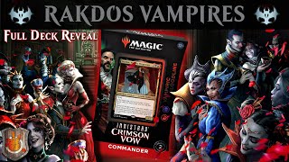 quotVampiric Bloodlinequot Full Deck Reveal  Crimson Vow  The Command Zone 430  Magic The Gathering [upl. by Leur879]