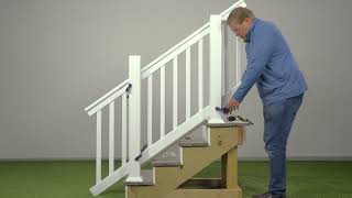 How To Install Traverse Composite Railing on Stairs [upl. by Introk728]