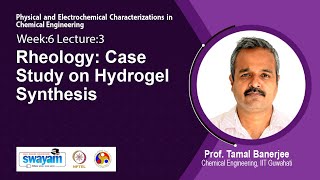 Lec 19 Rheology Case Study on Hydrogel Synthesis [upl. by Norra]