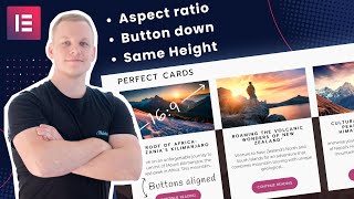 Cards in Elementor Image Aspect Ratio Same Height amp Button Alignment Fixes [upl. by Pessa545]