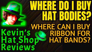 Kevin’s Hat Shop Reviews MampJ TRIMMING plus MANHATCO Hat Boxes Travel Cases Hat Stiffener [upl. by Nahpets196]