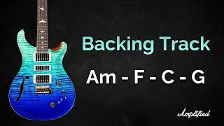 Pop Rock Backing Track Jam in A Minor  Am F C G  70 BPM  Guitar Backing Track [upl. by Krigsman]