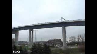 Strelasundbrücke  Stralsund  Zeitraffer  Timelapse  20081127 25fps [upl. by Ewnihc623]