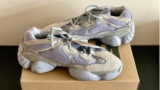 YEEZY 500 STONE SALT UNBOXING [upl. by Lore]