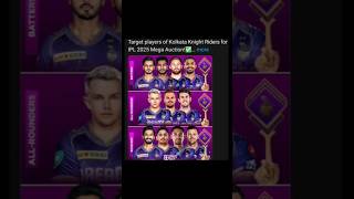 KKR ka 2025 me mega auction ka players [upl. by Klecka]