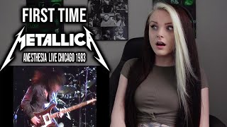 FIRST TIME listening to METALLICA  quotAnesthesiaquot Live Chicago 1983 REACTION [upl. by Legin]