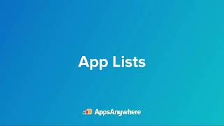 App Lists How to create custom lists of applications and desktops [upl. by Micah]