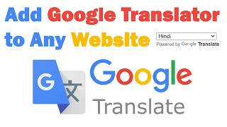 How to Add Google Translator to Any Website [upl. by Attesoj473]