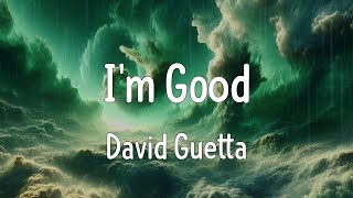 Im Good Lyrics  David Guetta [upl. by Mata696]