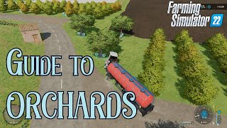 Farming Simulator 22 Orchards Apple Orange Lemon Apricot Mango Papaya Pomegranate Complete Guide [upl. by D'Arcy]