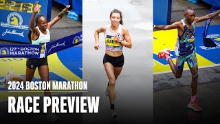 2024 Boston Marathon Race Preview [upl. by Thedrick]