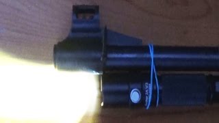 DIY Air Rifle LaserFlashlight barrel mount [upl. by Illehs]