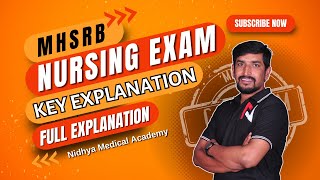 MHSRB Nursing Officer Exam 2024  Key Paper Explanation  Expert Analysis by NG Naik Sir  Nidhya [upl. by Ayokal]