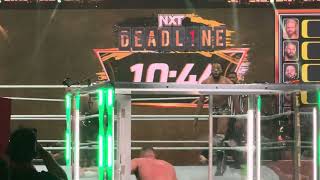 Tricks Williams entrance  cleans house in ring live  NXT Deadline 12092023 [upl. by Uhthna]