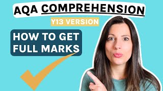 AQA Biology Y13 PAPER 2 version How to get 15 marks on the COMPREHENSION [upl. by Carrillo]