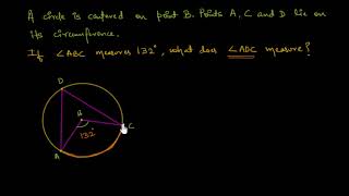 Inscribed angles Hindi [upl. by Notsehc]