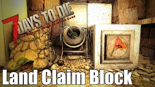 7 Days to Die  How to Move your Forge Workbench and More  Land Claim Block [upl. by Aket]