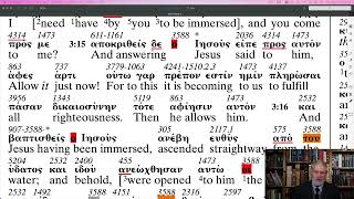 Matthew 31317 John Immerses Jesus 907 Article ABP [upl. by Darcey174]