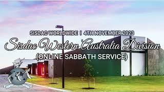 SISDAC Worldwide  Online Sabbath 4th Nov 2023  Western Australia Division [upl. by Rolecnahc]