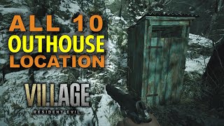 When You Gotta Go Trophy  All 10 Outhouse Location  Resident Evil 8 Village RE8 Guide [upl. by Nnaecarg537]