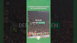 Mainz 05 Stadionsprecher mit der frechsten Durchsage der Saison ⚡ [upl. by Rebbecca]