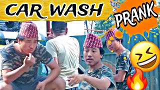 car wash prank  alish rai new prank  alishrai 20  alish rai new prank  new nepali prank [upl. by Prue]