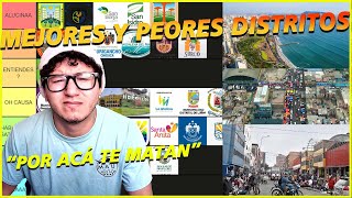 TIER LIST DISTRITOS DE LIMA MEJORES Y PEORES DISTRITOS [upl. by Morris]