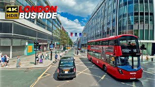 LONDON Bus Ride 🇬🇧  Route 189  Full bus journey northbound from Marble Arch to Brent Cross 4KHDR [upl. by Dloreg]