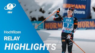 World Cup 2324 Hochfilzen Men Relay Highlights [upl. by Calan]