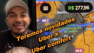 Teremos novidades Uber x e Uber comfort 99 e indriver [upl. by Ecnatsnok]